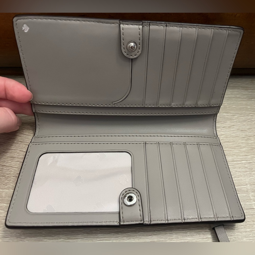 Kate Spade Gray Leather Wallet - Picture 6 of 10